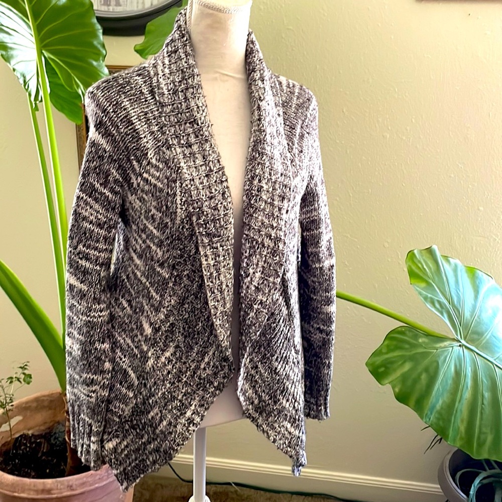 Black and white sweater cardigan. Like new!